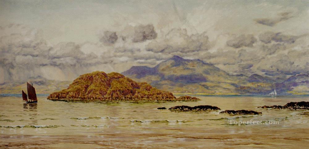 Maiden Island seascape Brett John scenery Oil Paintings